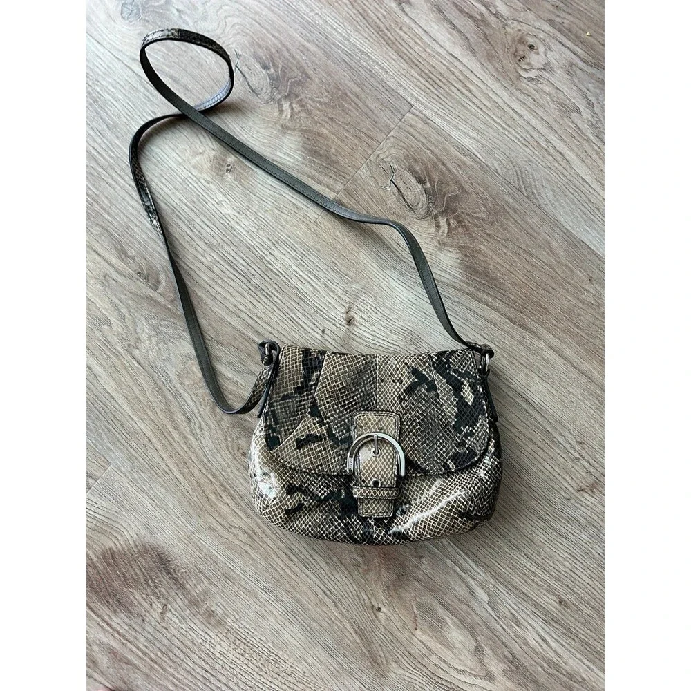 Coach SoHo mini snakeskin bag